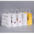 Customized tote fashion shopping kraft paper bags
